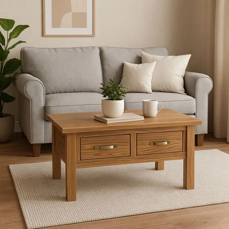 Mesa de living Linea El Dorado en Madera natural - Mesas de living, Uruguay | La Cueva Muebles