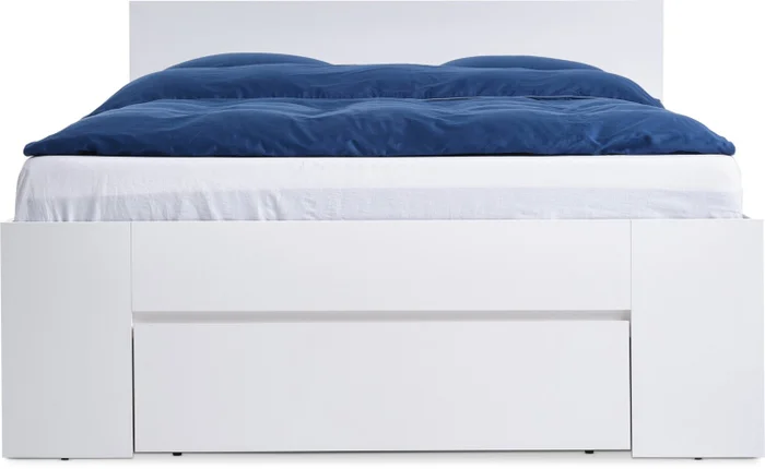 Estructura cama LIMFJORDEN Queen 160x200 3 cajones blanco en Blanco - Dormitorio, Uruguay | JYSK, vista 2