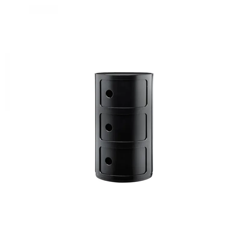 Mesa Baja Componibili - Black en Negro - Mesas de living, Uruguay | Samic