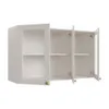 Aereo Alacena Cocina 3 Puertas Con Vidrio Mdf en Blanco - Butacas, banquetas y puffs, Uruguay | Soy Hogar, vista 6 de 6