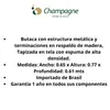 Poltrona Arpa - Tapizado tela clara - Metal Off White - Madera Cinamomo en Beige - Butacas, banquetas y puffs, Uruguay | Champagne Home, vista 5 de 5