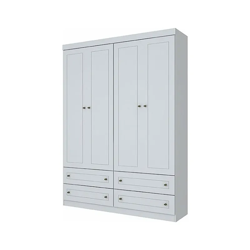 PLACARD ROPERO AMERICANO 4 PUERTAS MDF - Roperos y placares, Uruguay | Alfa Ventas