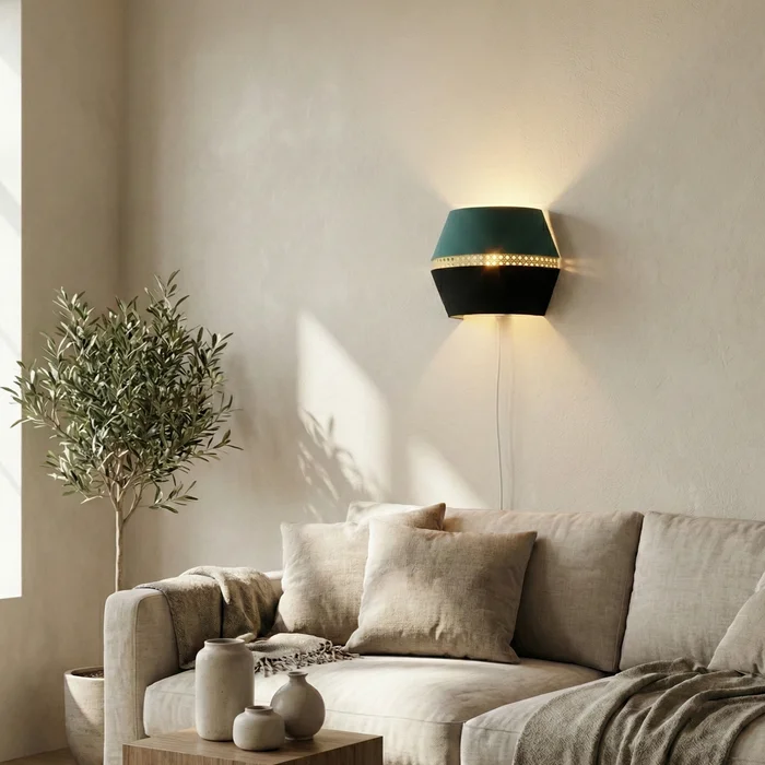 Aplique de Pared Chroma Duo Wall Petrol - Iluminación, Uruguay | La Perla, vista 3