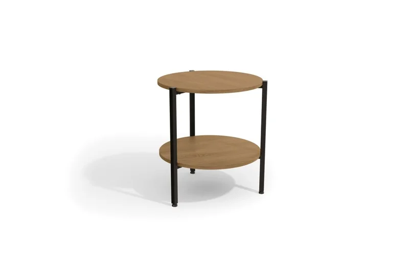 MESA ESQUINERA LINEA INDUSTRIAL HIERRO en Madera natural - Mesas de living, Uruguay | Balton, vista 5