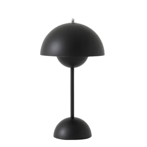 Lampara De Mesa Recargable Kers Negra en Negro - Lámparas de mesa, Uruguay | Unilux