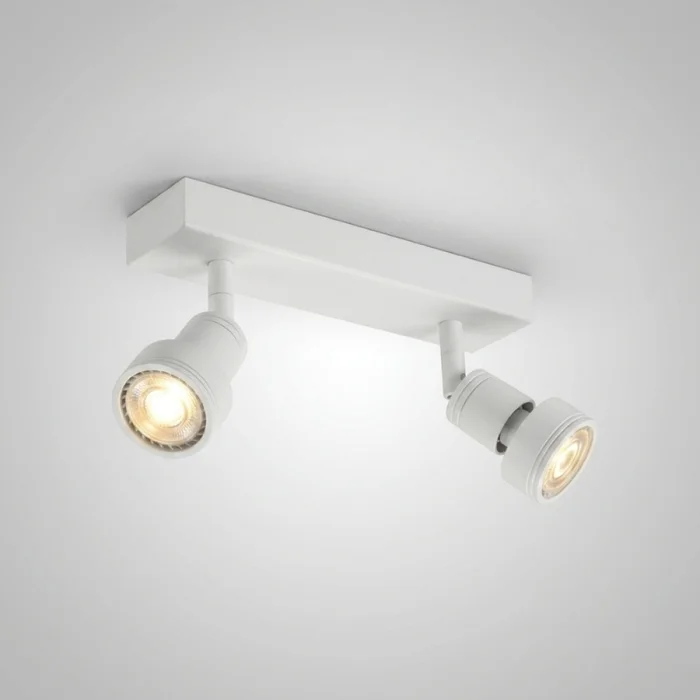 Lámpara Niza Doble Orientable Blanca en Blanco - Lámparas colgantes, Uruguay | Serlux, vista 6