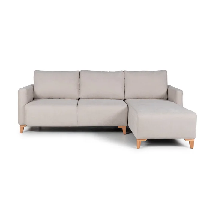 Rinconera Cuarzo - Tela Microfibra - Chaise derecho - TC 1010 (Beige) en Beige, Uruguay | NYR, vista 2