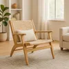 Butaca nórdica estilo Hans Wegner en Madera natural - Butacas, banquetas y puffs, Uruguay | La Cueva Muebles, vista 2 de 10