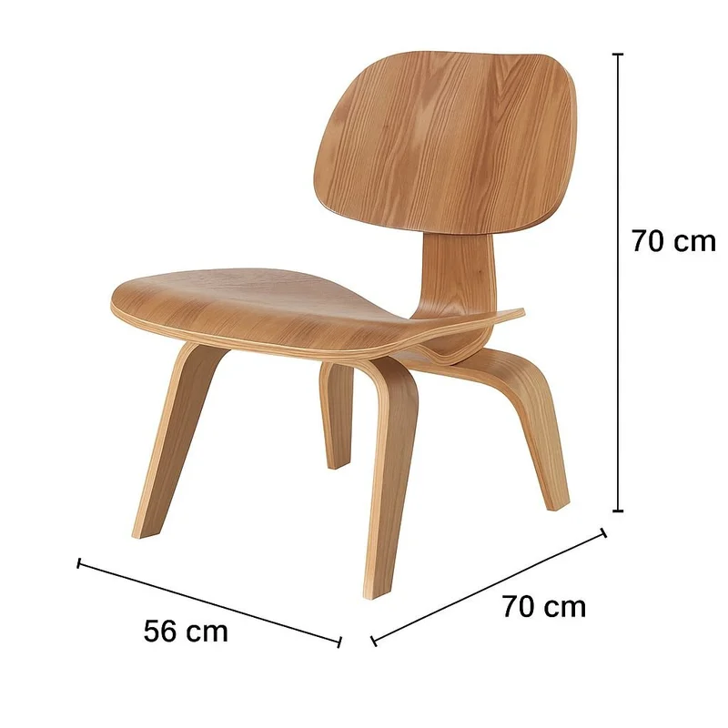 Butaca - Poltrona Eames de Fresno LCW en Madera natural - Butacas, banquetas y puffs, Uruguay | Berna Home, vista 5