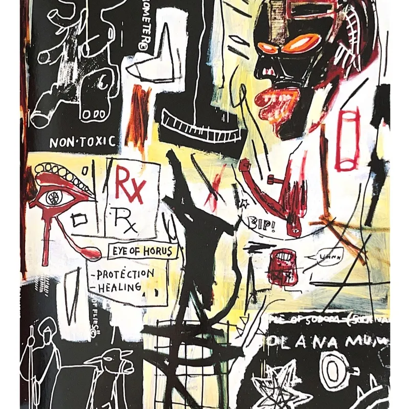 Jean-Michel Basquiat Painting en Multicolor - Láminas, Uruguay | Mara Estudio