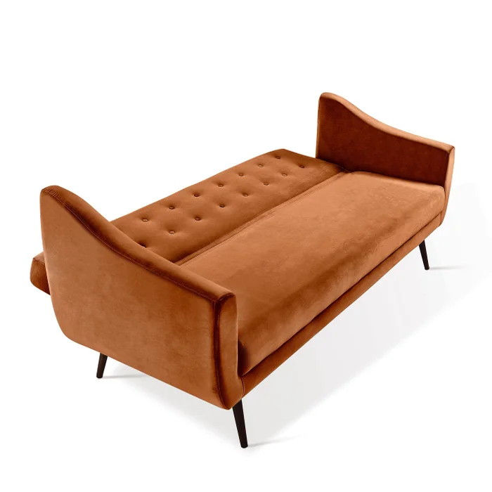 Sofá Cama Durham Velvet en Marrón - Sillones y sofás, Uruguay | Unsi, vista 2