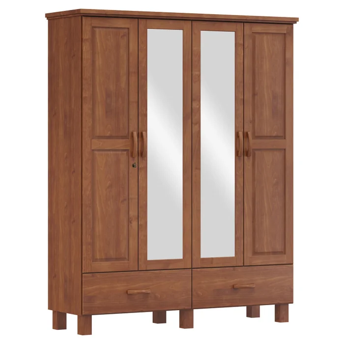 FINESTRA- ROPERO BRONZE 4 PUERTAS 2 CAJONES 1142TN - Roperos y placares, Uruguay | Alfa Ventas