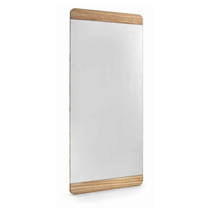 ESPEJO RECTANGULAR - DETALLES DE MADERA LACA BLANCA en Blanco - Espejos, Uruguay | Champagne Home