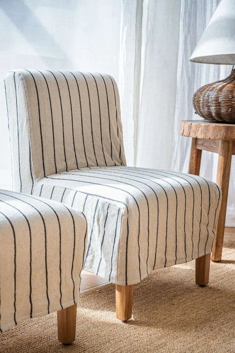 SILLA SOHO - LINO RAYADO - Butacas, banquetas y puffs, Uruguay | La Iberica
