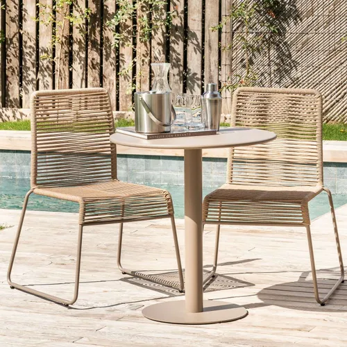 MESA GRAFITO ALTURA 75 CMS - EXTERIOR en Gris - Mesas de comedor, Uruguay | La Iberica