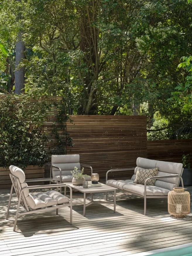 Juego de jardín LILLESTROEM 4 personas arena oscuro en Arena oscuro - Muebles para el exterior, Uruguay | JYSK, vista 2