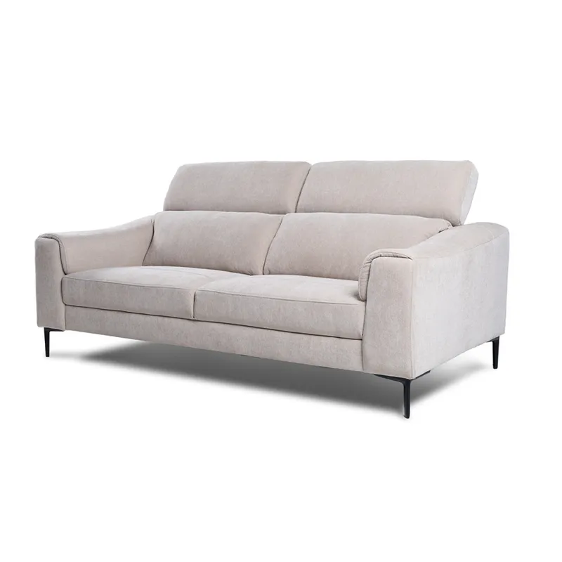 Sofá Hashtag - Tela Microfibra - 3 cuerpos - 6686-4 Beige en Beige - Sillones y sofás, Uruguay | NYR