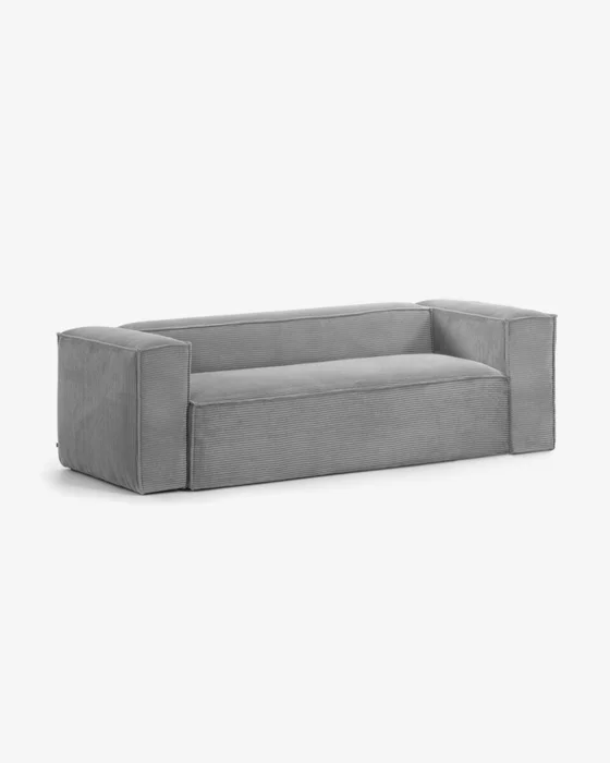 Sofá Blok 3 plazas pana - gris 240 cm en Gris - Sillones y sofás, Uruguay | Kavehome