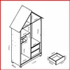 Placard infantil – Casinha 751241 - Roperos y placares, Uruguay | Punto Unión, vista 5 de 6