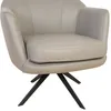 Butaca Giratoria 1 Cuerpo Cuero-100-natural Gris 1004 Grey en Gris - Sillones y sofás, Uruguay | Divino, vista 6 de 6
