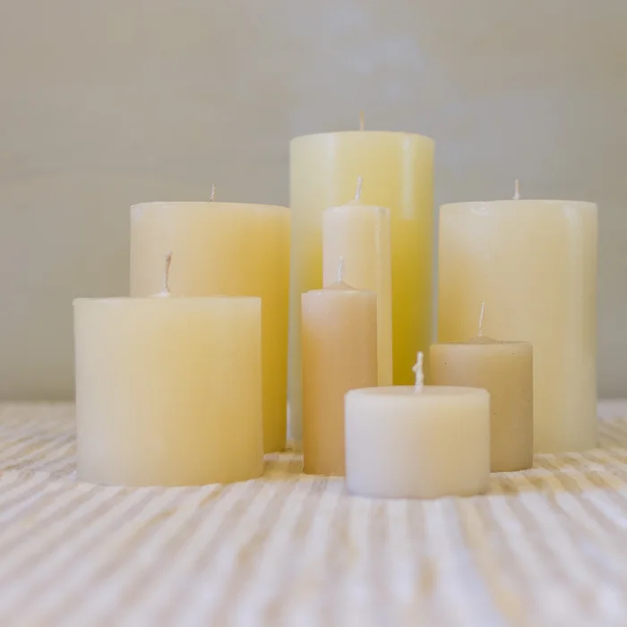 Vela 10x10 en Beige - Velas y Portavelas, Uruguay | De Arcos, vista 3