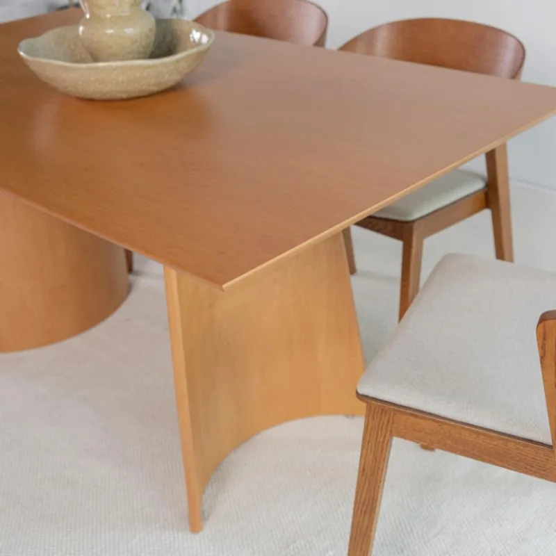 Mesa Adesso - 160 x 100 en Marrón - Mesas de comedor, Uruguay | Fábrica Italiana