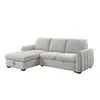 Rinconera Cama Thesi (C/Baúl) - Tela Microfibra - Chaise izquierdo - City 451 (Gris) en Gris - Sillones y sofás, Uruguay | NYR, vista 2 de 4