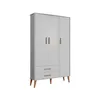 ROPERO ZOE 3 PUERTAS - 23A OFF WHITE ACETINADO 333898728 - Roperos y placares, Uruguay | Rosas Hermanos, vista 1 de 2