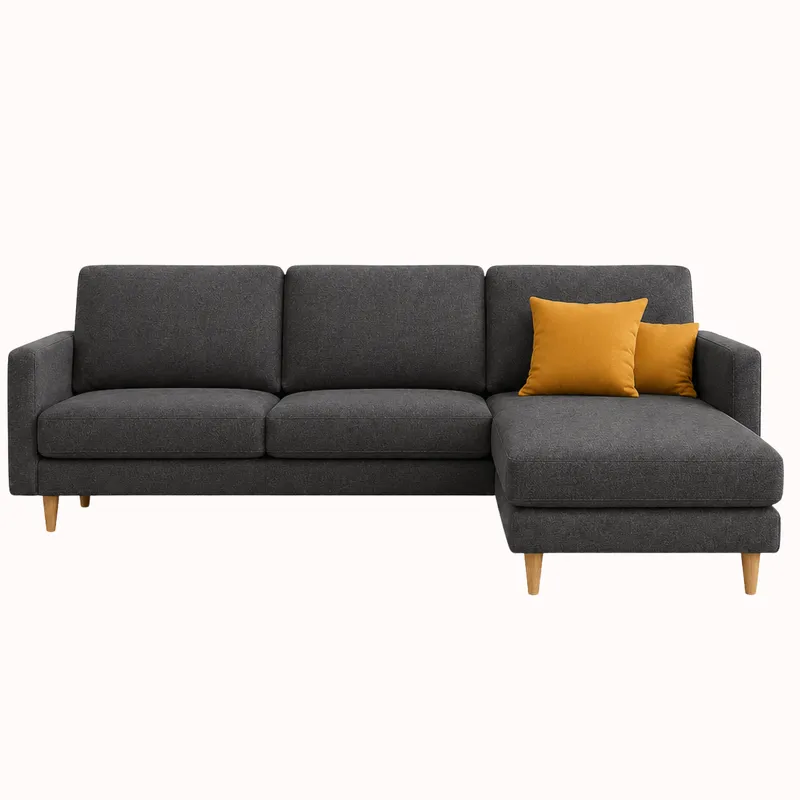 SOFÁ CON CHAISE URBAN en Gris - Sillones y sofás, Uruguay | Forum Design