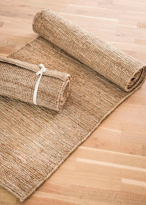 CAMINERO DE YUTE NATURAL - 2.00 X 0.60 MTS en Madera natural - Textiles, Uruguay | La Iberica, vista 3