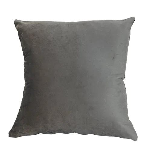 ALMOHADON VELVET 40x40CM GRIS en Gris - Textiles, Uruguay | Decohogar