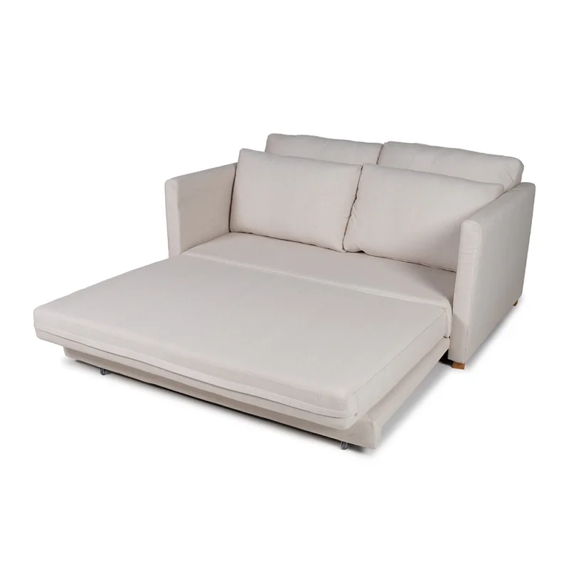 Sofá Cama Niki - Tela Rústica - 9831 (Parma Beige) en Beige - Sillones y sofás, Uruguay | NYR, vista 3