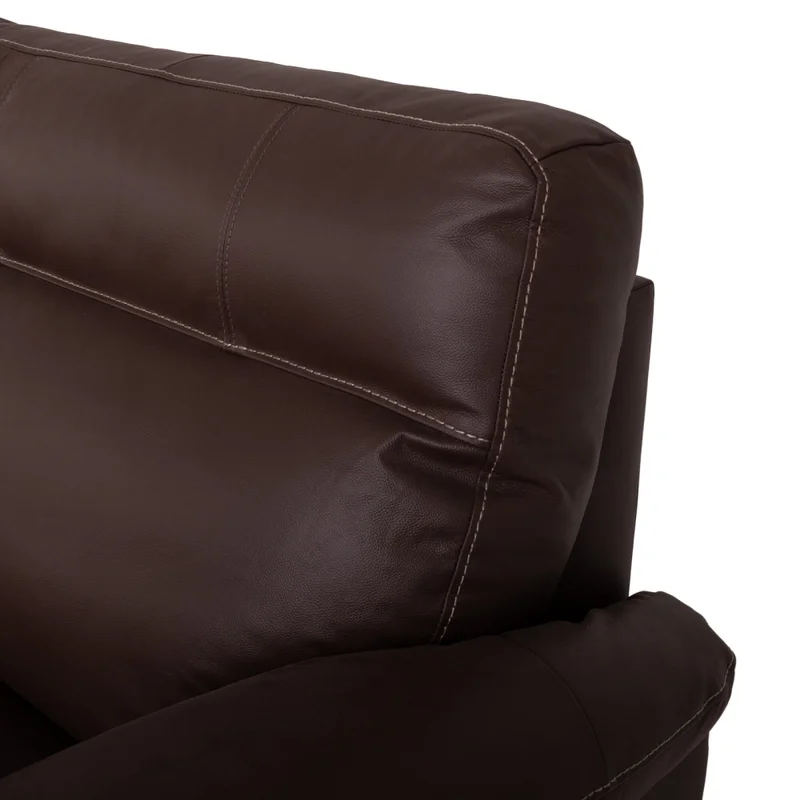 Sofá Recliner 3 Cuerpos Cuero-100-natural Marron Imperial Choc. en Marrón - Sillones y sofás, Uruguay | Divino, vista 5