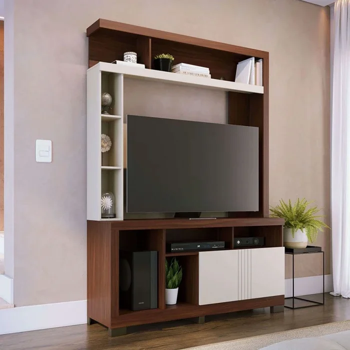 Modular 1 Puerta Espacio Para Partlantes Hasta 50 Pulgadas en Blanco - Muebles para TV, Uruguay | Soy Hogar, vista 4