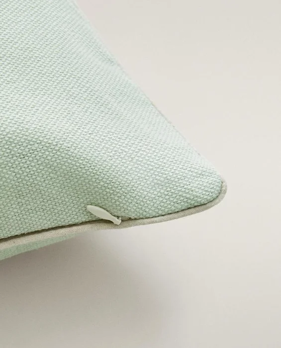 FUNDA COJÍN PIPING en Verde - Textiles, Uruguay | Zara Home, vista 5