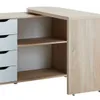 Escritorio LANGAGER 41-107x107-165 gir color roble nat en Roble/blanco - Escritorios y sillas de escritorio, Uruguay | JYSK, vista 5 de 5