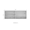 Mueble De Cocina Aereo Alto 4 Puertas 2 Estantes 100% Mdp Blanco en Blanco - Mesas de living, Uruguay | Soy Hogar, vista 5 de 6