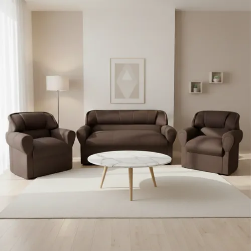 Conjunto Discordia 3+1+1 en Marrón - Sillones y sofás, Uruguay | Moderna Hogar