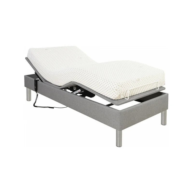 Cama Articulada 1 1/2 Plaza Mdf-y-acero Gris Ajustable Life en Gris - Dormitorio, Uruguay | Divino, vista 7