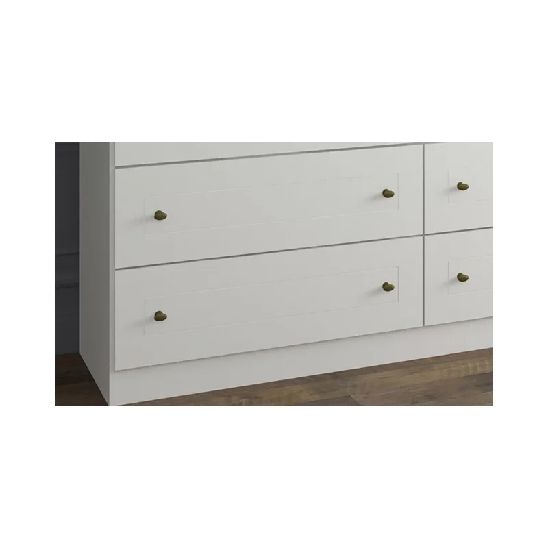 Placard Ropero 4 Puertas Mdf-y-mdp Blanco Americano en Blanco - Roperos y placares, Uruguay | Divino, vista 5