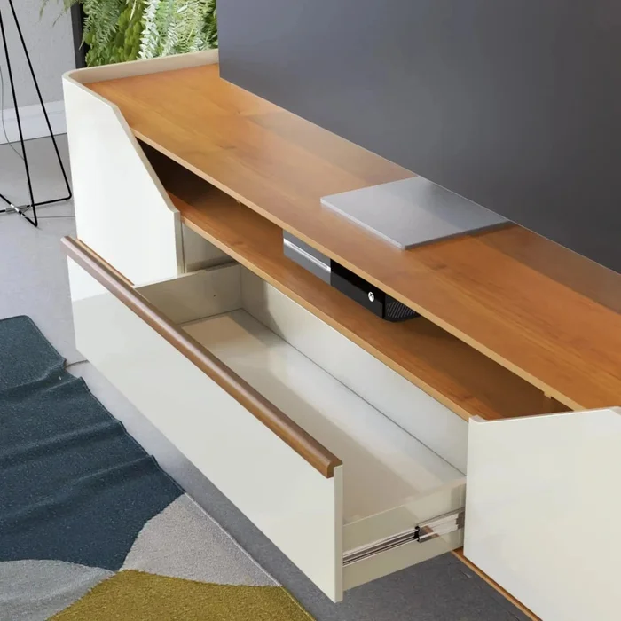 Rack de Tv Arc - 1.8 - Línea Nevada - Muebles para TV, Uruguay | Ecowood, vista 2