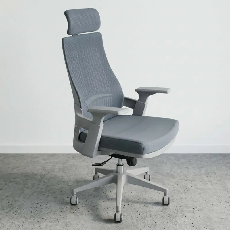 Silla De Oficina Malla Gris Lombardi en Gris - Sillas de escritorio, Uruguay | Divino