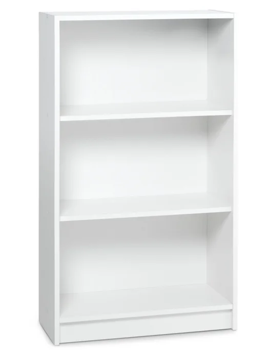 Librería HORSENS 3 estantes ancha blanco en Blanco - Bibliotecas, Uruguay | JYSK