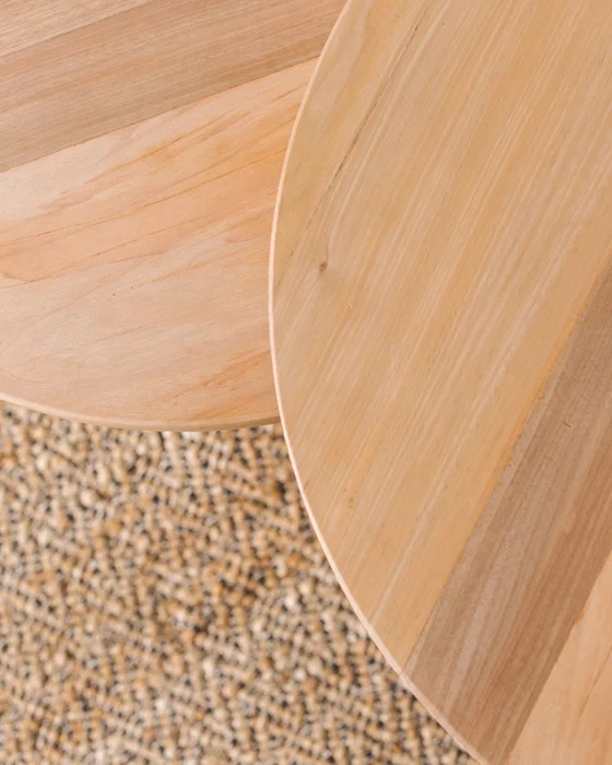 JUEGO DE MESA RATONA OSAS en Madera natural - Mesas de living, Uruguay | Fundamento Muebles, vista 3