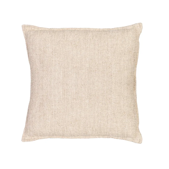 Almohadón Lino-y-algodon Natural-beige Relieve Rayas Beige en Beige - Textiles, Uruguay | Divino