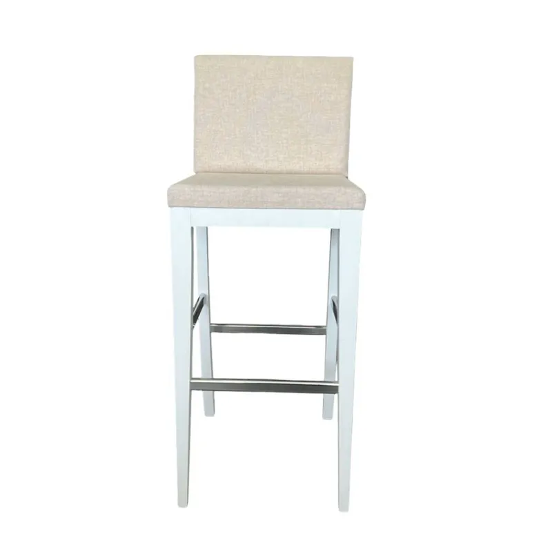 Banco para barra - Tapizado tela beige - Producto con pequeños detalles. en Beige - Butacas, banquetas y puffs, Uruguay | Champagne Home