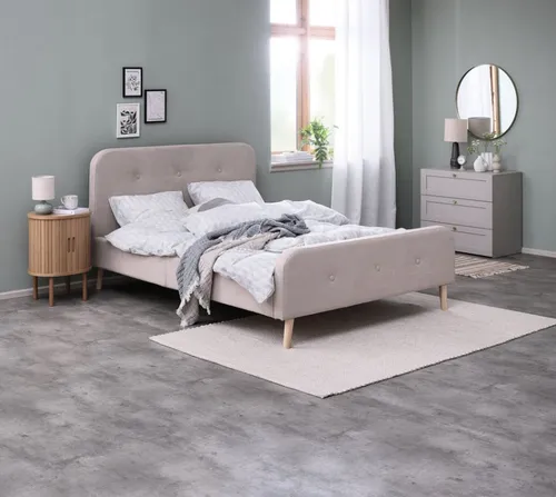 Estructura cama KONGSBERG 2 Plazas 140x190 beige en Beige - Dormitorio, Uruguay | JYSK