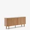 Aparador Mailen 2 puertas en chapa de fresno - con acabado natural 180 x 75 cm en Madera natural - Aparadores y recibidores, Uruguay | Kavehome, vista 1 de 8