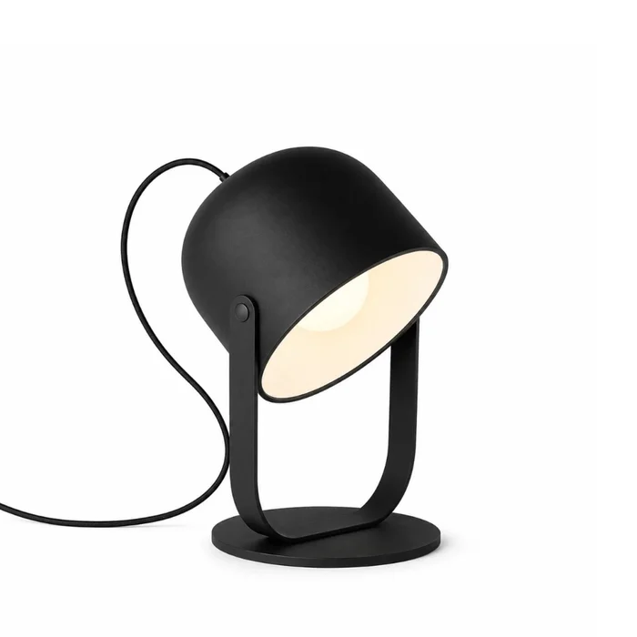 Luminaria Tulipán Negra en Negro - Lámparas de mesa, Uruguay | Darko Lighting