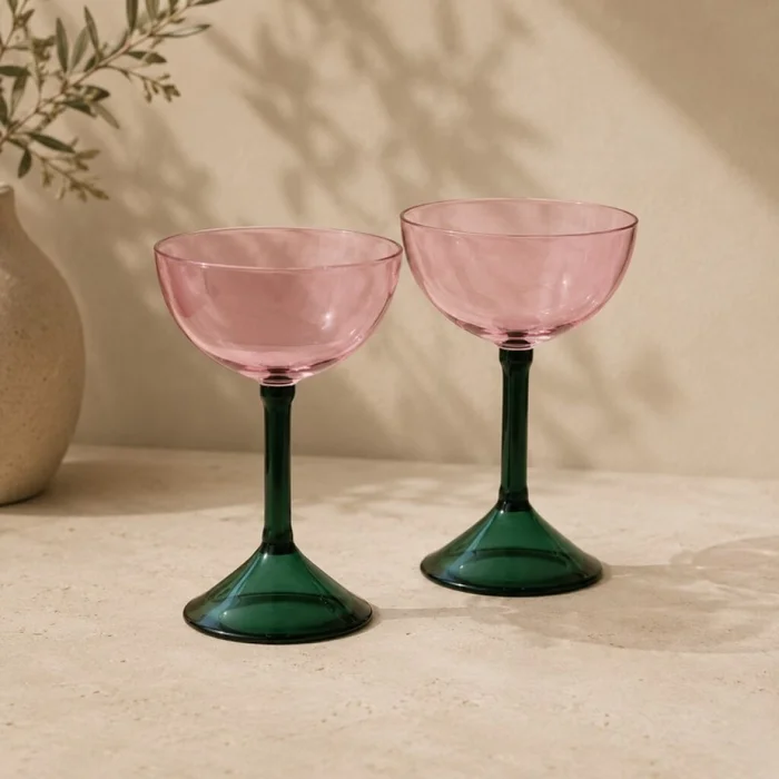 Set De 2 Copas Cocktail Coupe en Multicolor - Decoración, Uruguay | Aihaus